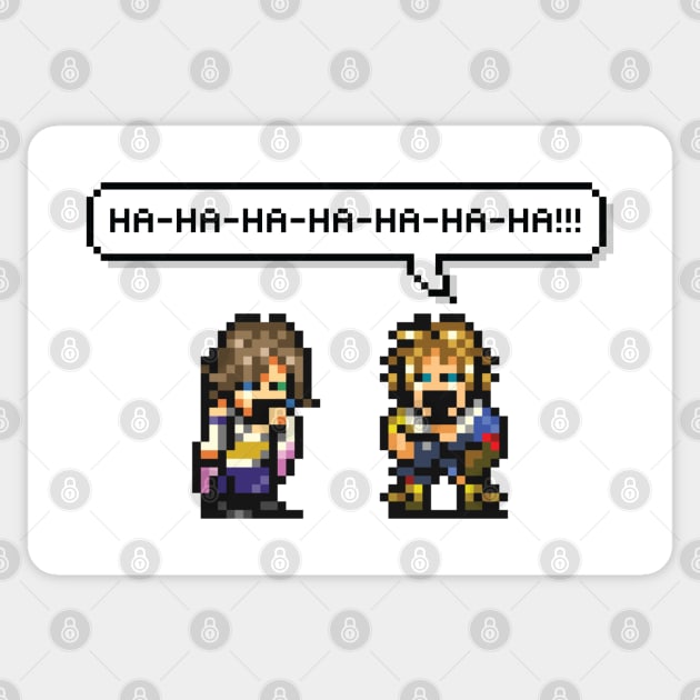Final Fantasy X: Laughing Tidus And Yuna Sticker by inotyler